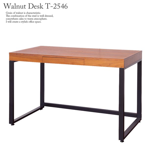 ICHIBA（市場） ウォールナット デスク T-2546/ 110cm×50cm ワーク