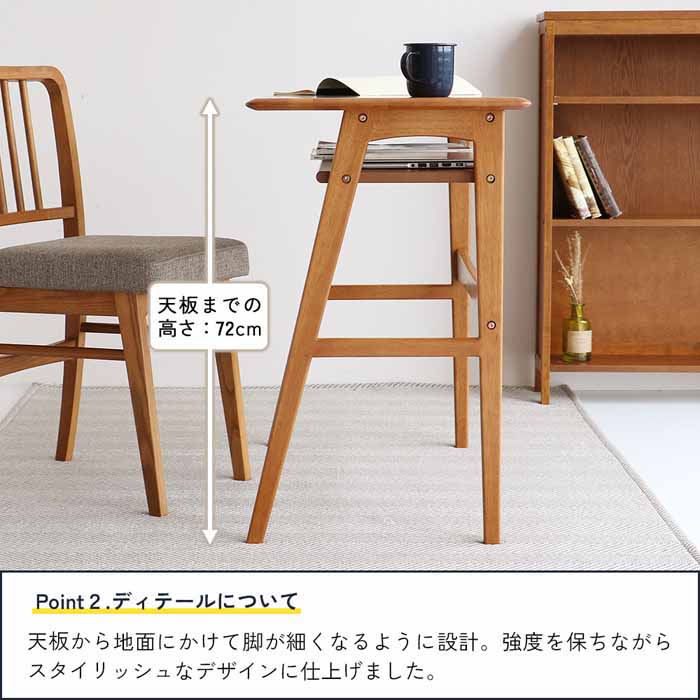 ヴィンテージ風 デスク 幅90cm コンパクトサイズ Wood Desk -ody-T