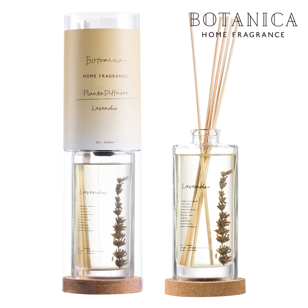 BOTANICA ボタニカ プラント ディフューザー スティック ガラスボトル  ラベンダー 145ml ハーバリウム 植物標本 OND-040｜mightypro｜02