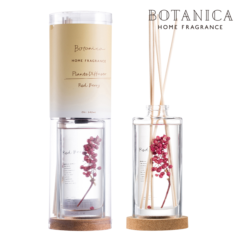 BOTANICA ボタニカ プラント ディフューザー スティック ガラスボトル  ラベンダー 145ml ハーバリウム 植物標本 OND-040｜mightypro