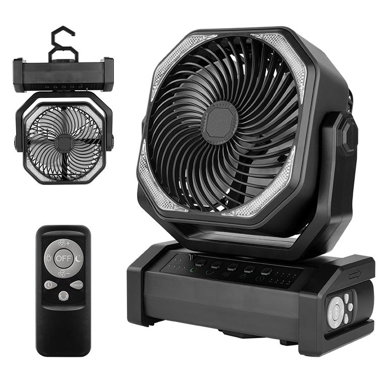 扇風機 卓上 アウトドア 最大200時間航続 20000mAh大容量 自動首振り