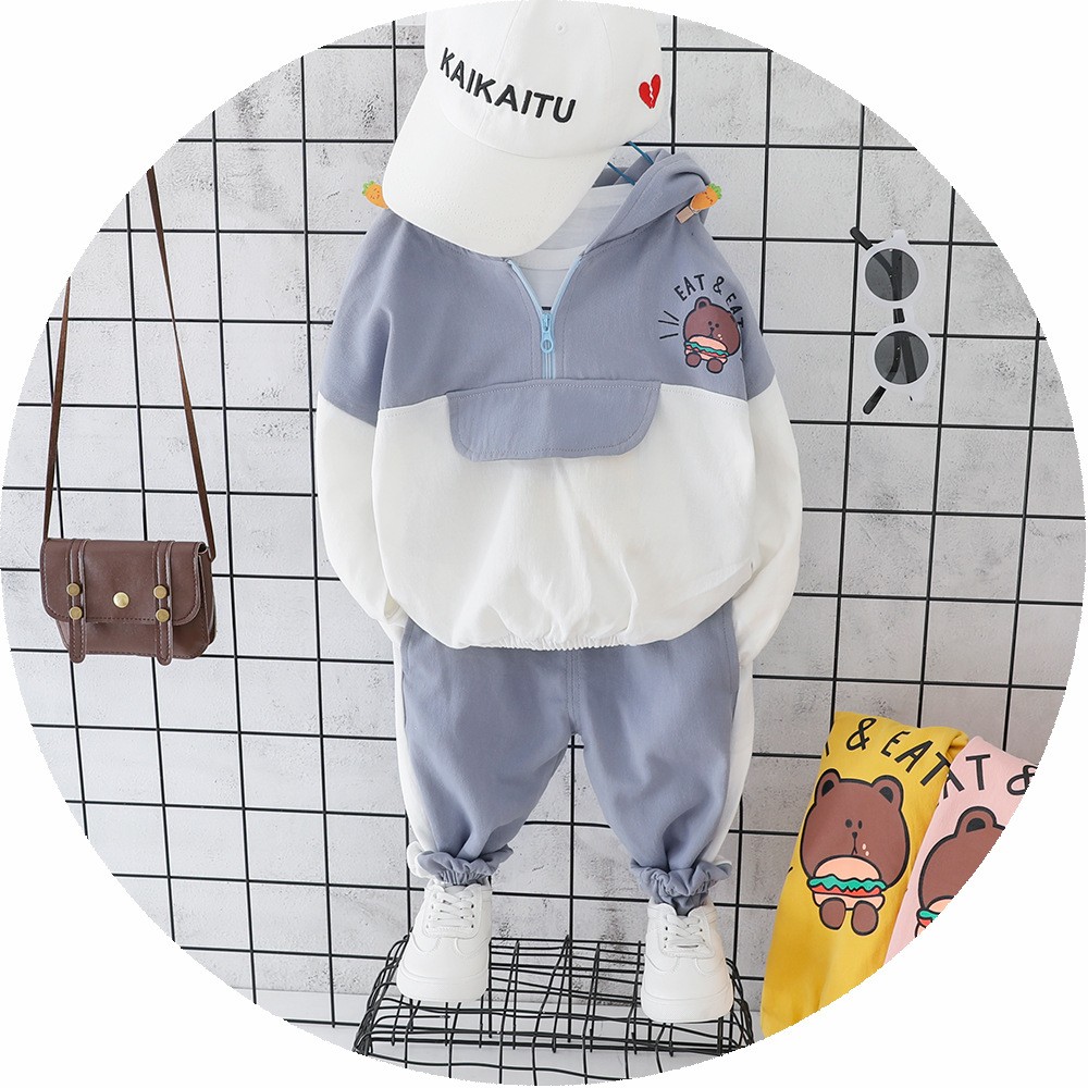 本命ギフト クマ 熊 セットアップ 韓国ファション 子供 トレーナー スウェット ベビー服 上下セット 子ども服 新入荷 フード付き 女の子 男の子 春秋 安い 人気 かわいい その他子ども服 欠品の場合はメールにてご連絡いたします ご了承ください はい 了承済み