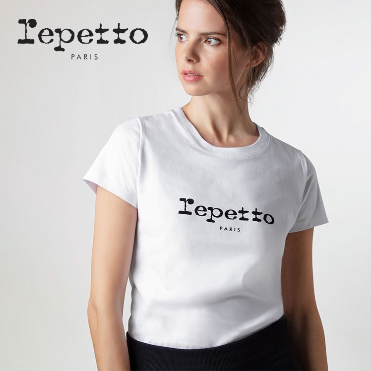 レペット repetto Tシャツ 半袖 ロゴ 白 :repetto S0560:バレエ専門店ミニヨン ヤフー店