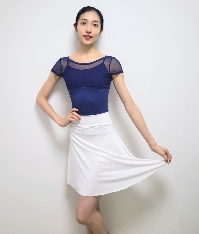 バレエ トップス 大人 半袖 ブラカップ差込口あり レオトップ ココジ