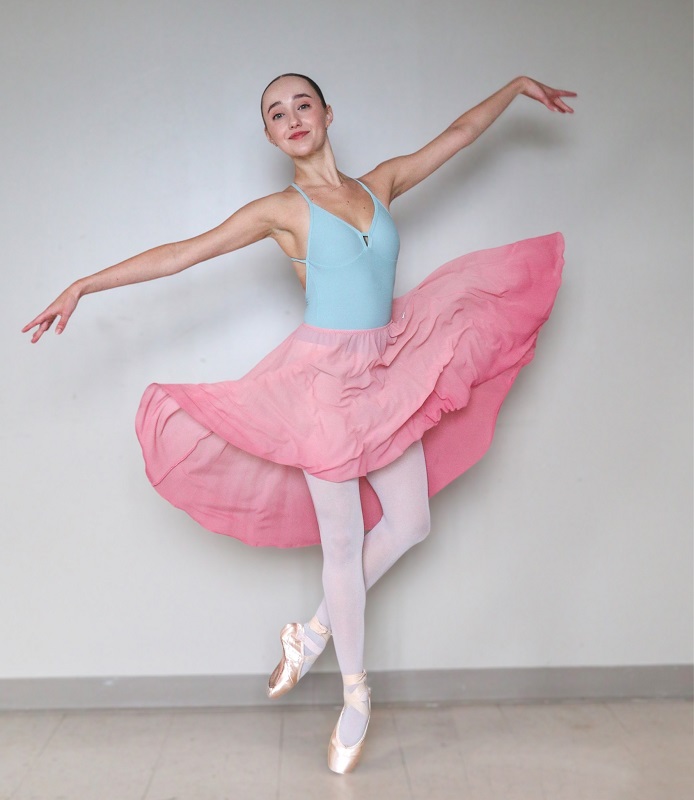 バレエ スカート 長め リハーサル Rina Dancewear 大人 プルオン