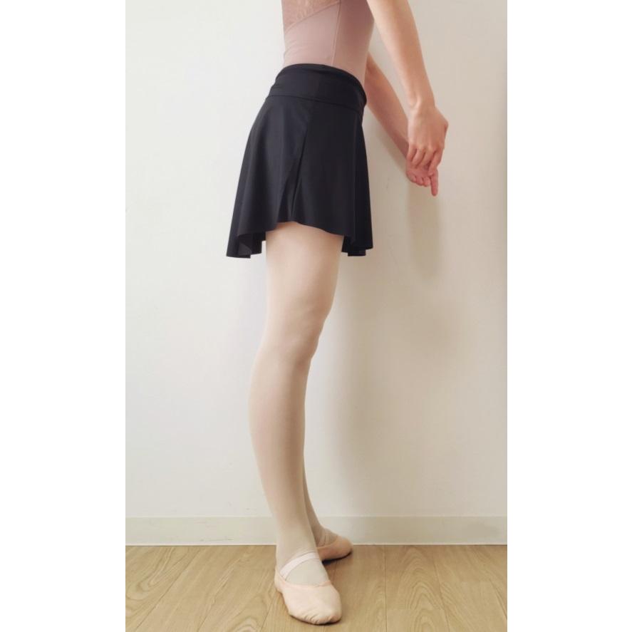 バレエ スカート ショートパンツ付き 日本製 黒 透けない スコート｜mignonballet｜10