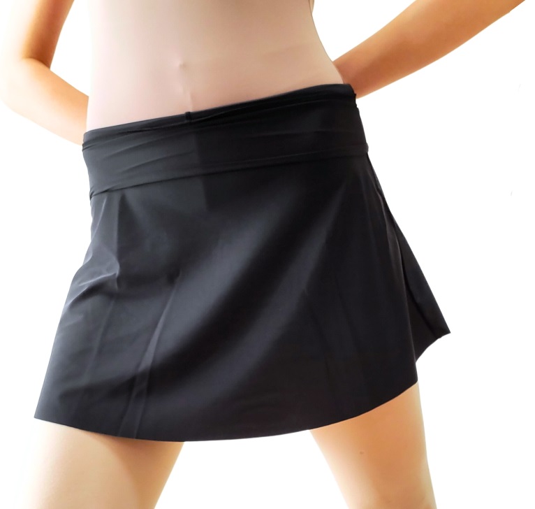 バレエ スカート ショートパンツ付き 日本製 黒 透けない スコート｜mignonballet｜12