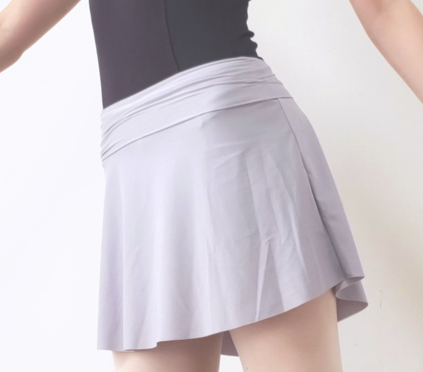 バレエ スカート ショートパンツ付き 日本製 黒 透けない スコート｜mignonballet｜16