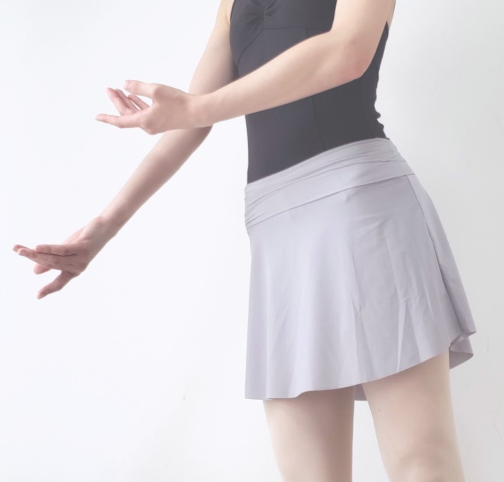 バレエ スカート ショートパンツ付き 日本製 黒 透けない スコート 