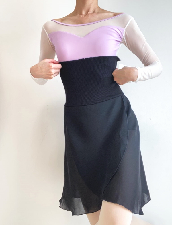 バレエ スカート 大人 ジュニア プルオンスカート ショートパンツ付き 腹巻 日本製_15