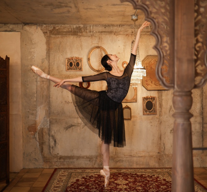 バレエ レオタード 大人 長袖 ジュニア イイレイル iiLaire Antique 4