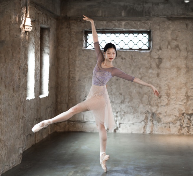 バレエ レオタード 大人 長袖 ジュニア イイレイル iiLaire Antique 4