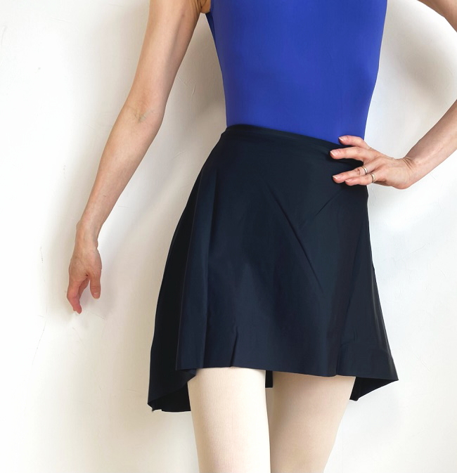 バレエ スカート 透けない 黒 プルオン スカート ココジ cocojee