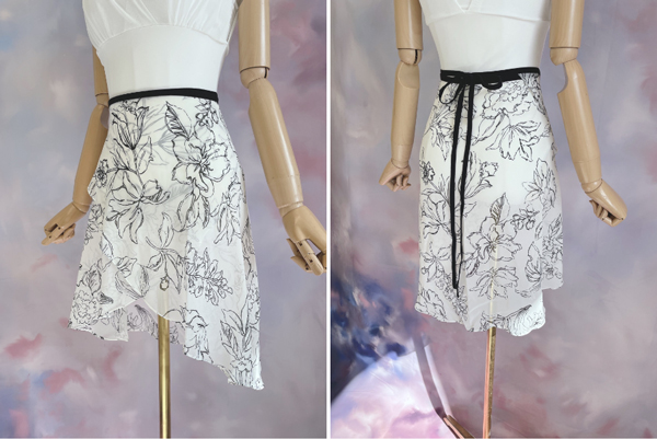 バレエ スカート 大人 イイレイル/iiLaire Lilly 花柄 巻きスカート