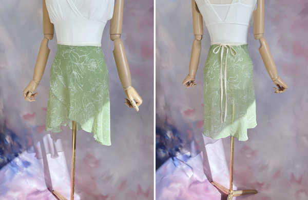 バレエ スカート 大人 イイレイル/iiLaire Lilly 花柄 巻きスカート