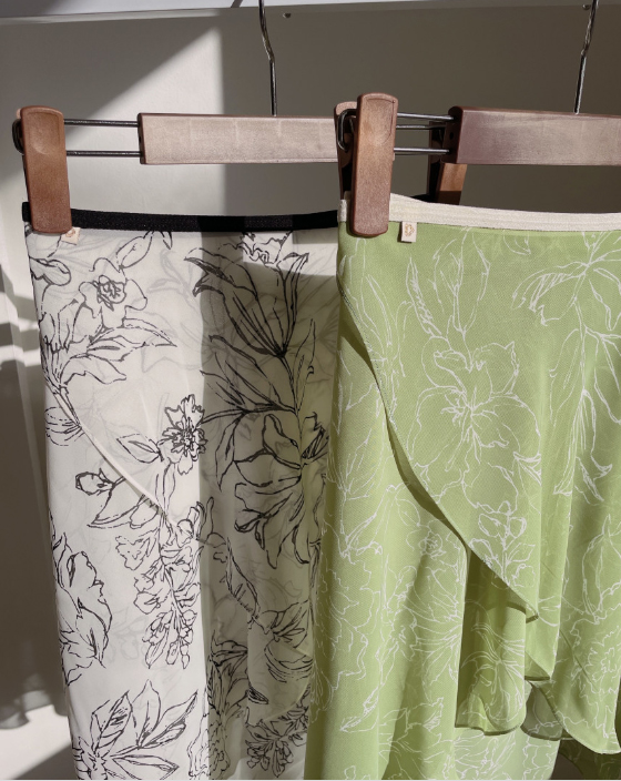 バレエ スカート 大人 イイレイル/iiLaire Lilly 花柄 巻きスカート