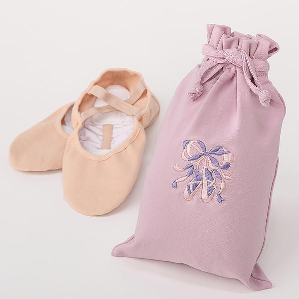 バレエ 小物 巾着袋 トウシューズ刺繍入りシューズケース | Mignon（バレエ） | 02