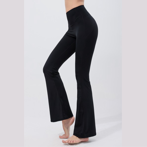 ダンスパンツ ジャズパンツ 黒 驚異の美脚ライン フレア : バレエ専門