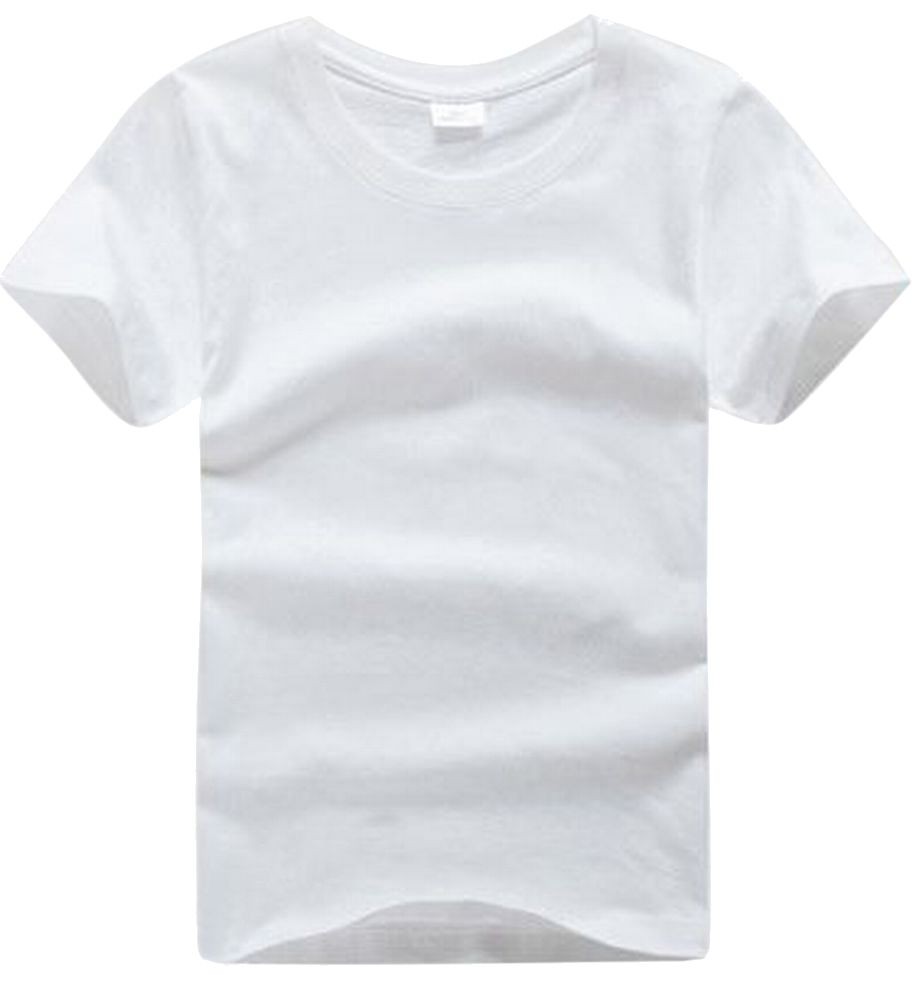 Tシャツ 半袖 ラウンドネック 無地 単色 子供用 トップス カットソー 吸汗性 夏 秋 シンプル ソリッドカラー 男の子 男児 女の子 女児