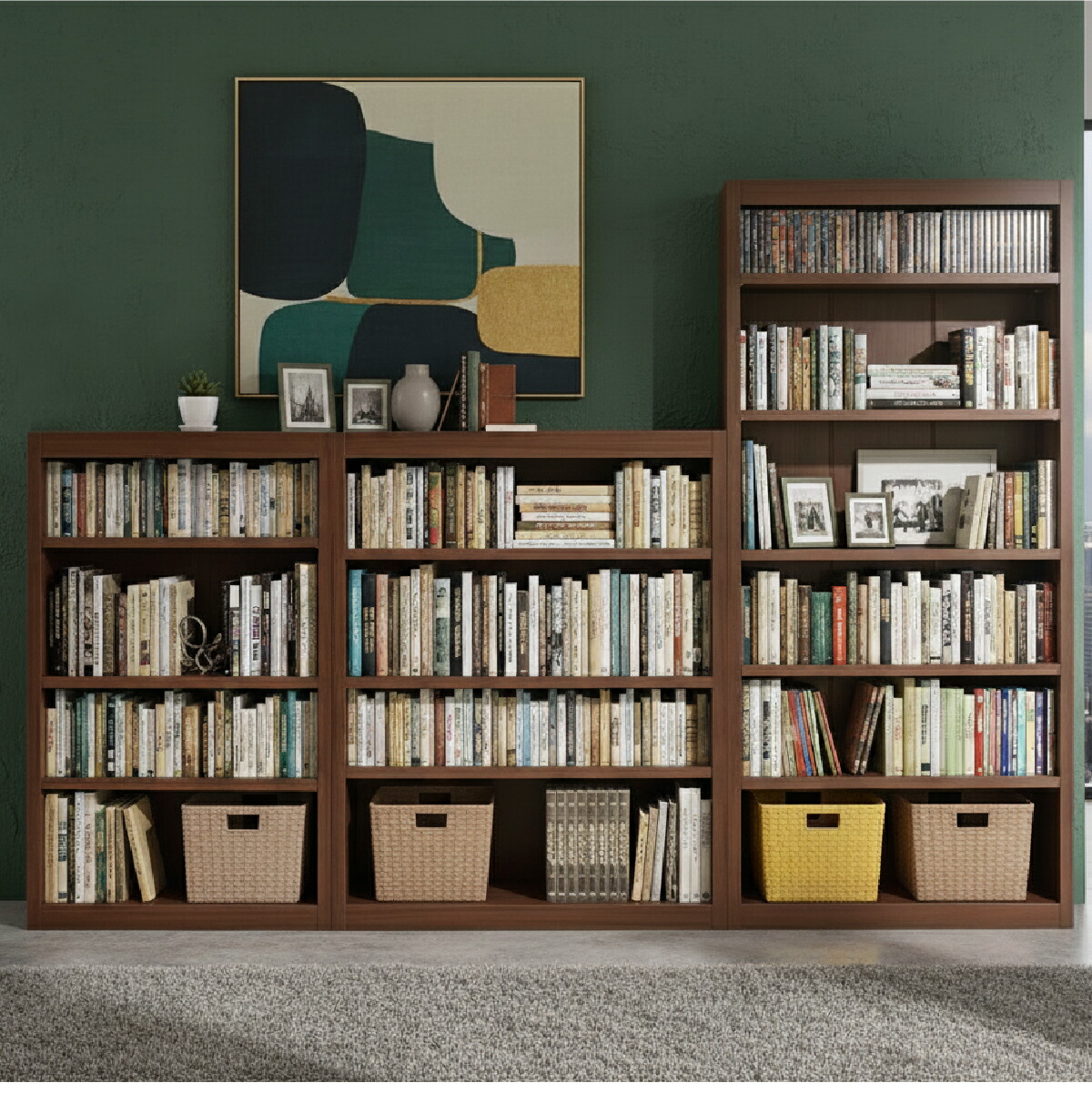 MiHAMAの家具 本棚 書棚 たわまない 大容量 頑丈 絵本 図鑑 コミック