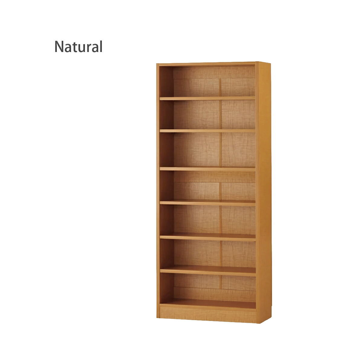 MiHAMAの家具 壁面収納 書棚 本棚 横連結 幅75cm 高さ180cm 本体 A4