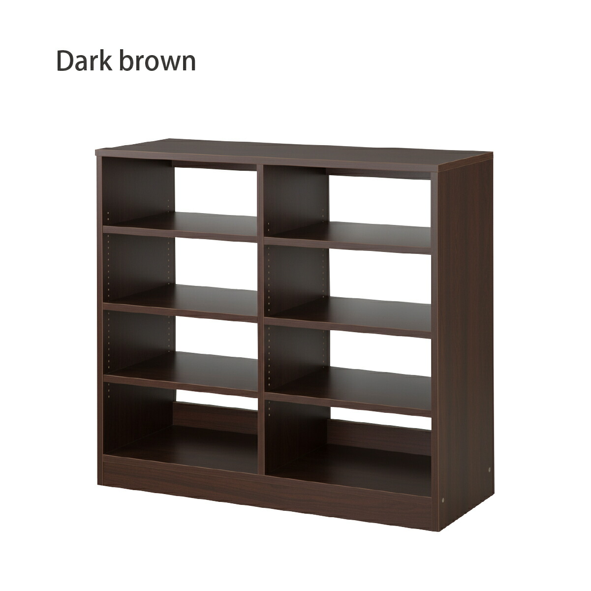 MiHAMAの家具 本棚 書棚 低い 大容量 背板なし オープン ラック カラー