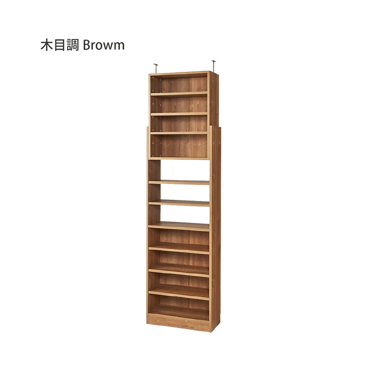 本棚 送料込み MiHAMAの家具 壁面伸縮突っ張り本棚 幅60cm 奥行き30cm 突っ張り使用