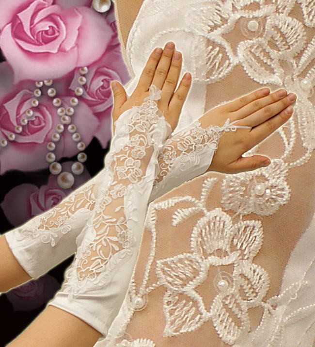 最大97％オフ！ 手袋 レース 白 花柄 結婚式 おしゃれ 日焼け対策 上品 法事 発表会