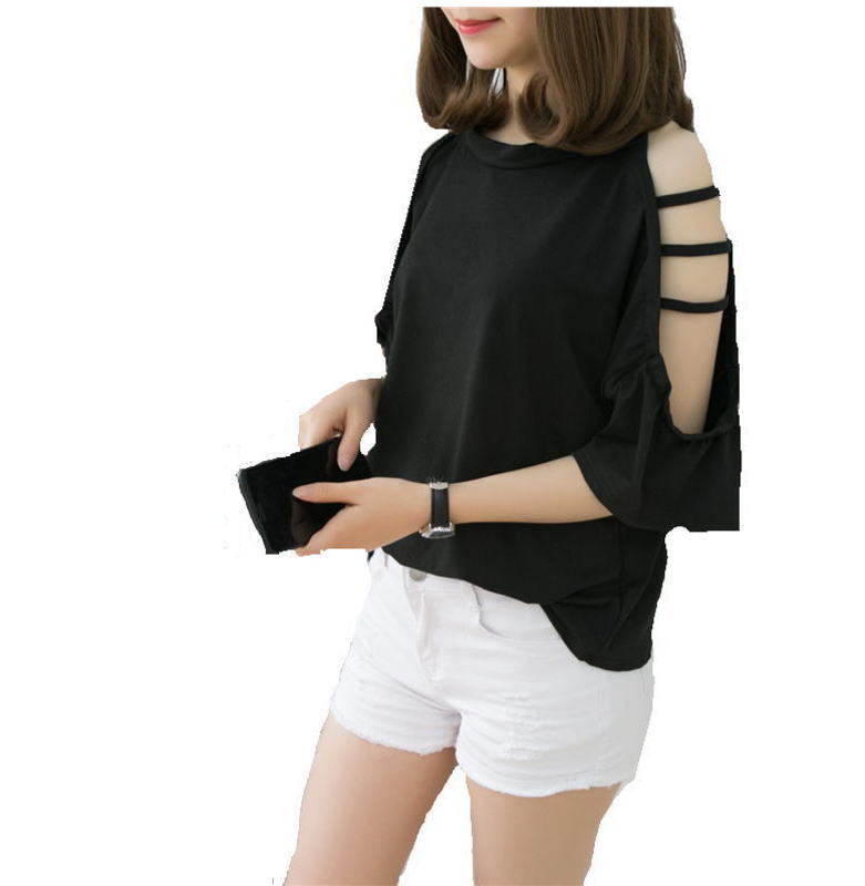 キッズダンス衣装 女の子 Tシャツ パンツ チアガール ス 黒 かっこいい へそ出し ショートパンツ ショート丈 スーツス 肩だし