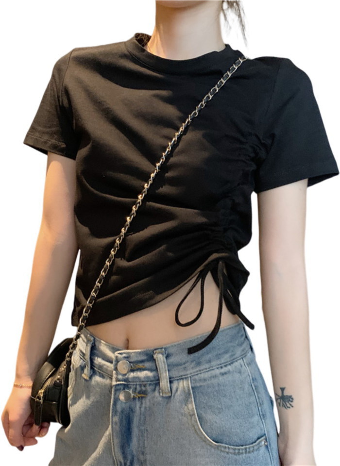 完売 Tシャツ レディース ショート丈 クロップド丈 トップス
