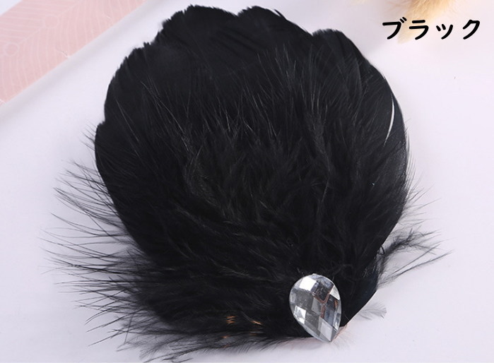 ダンス 羽根 バレリーナ ヘアーアクセサリー フェザー 羽 キッズ