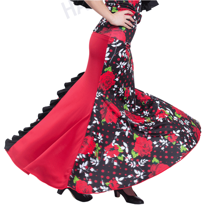 フラメンコ衣装 スカート セミ マーメイド(スペイン製 送料無料 