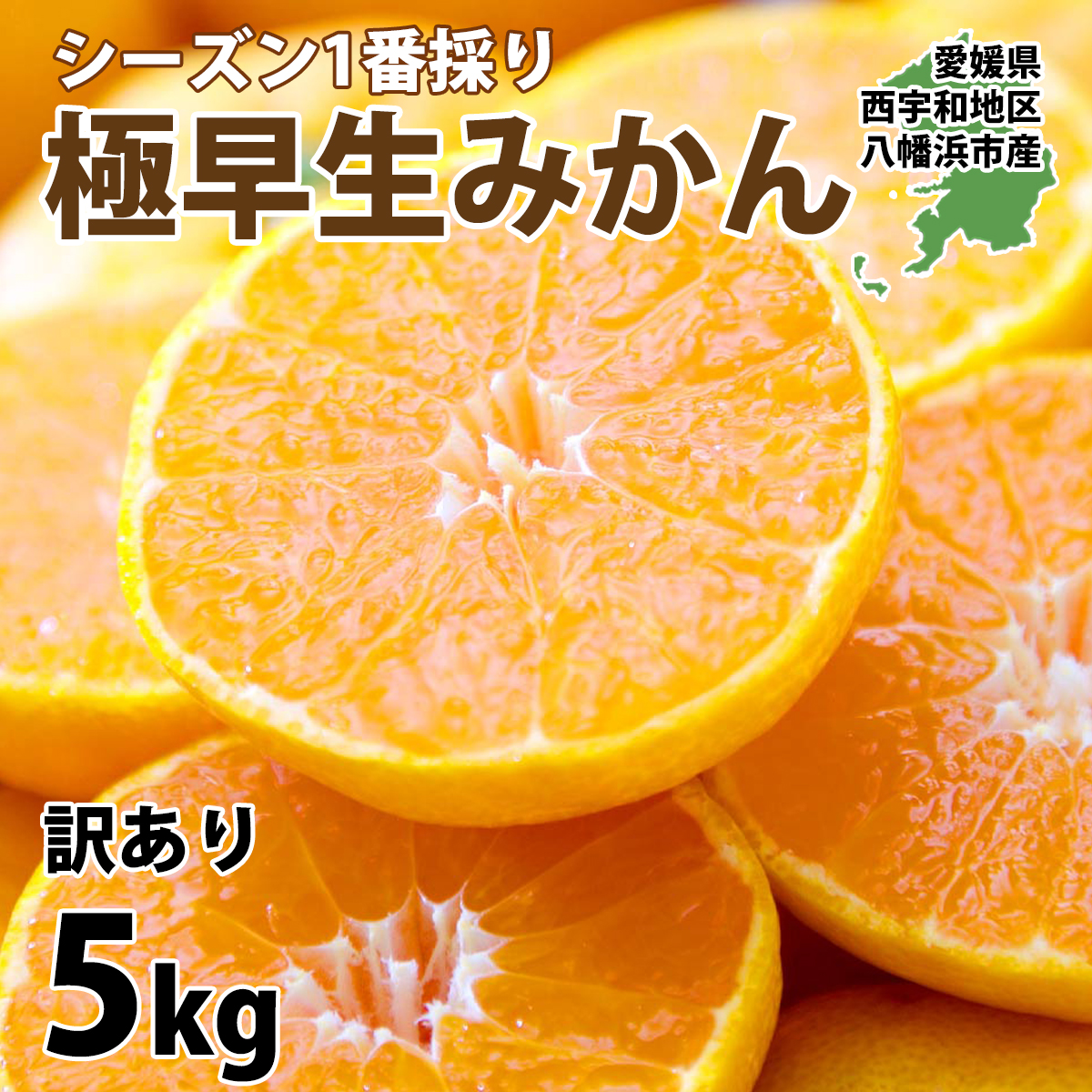 愛媛県産　小玉　極早生みかん　柑橘　5kg