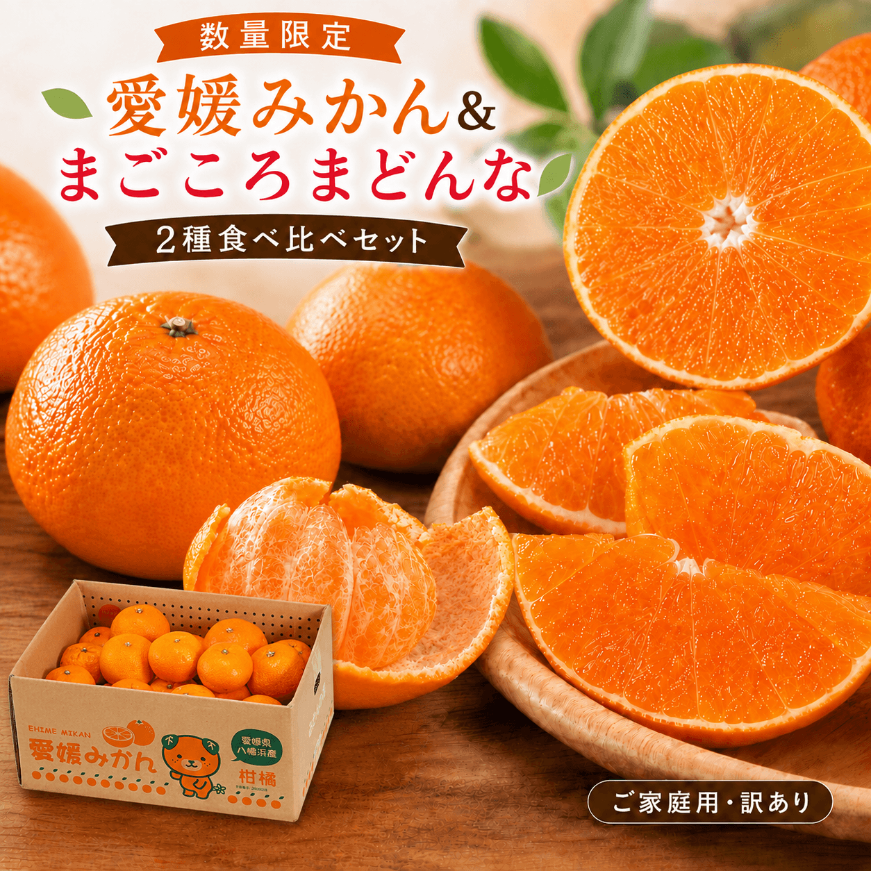 ミヤモトオレンジガーデン みかん まどんな 食べ比べ 詰め合わせ