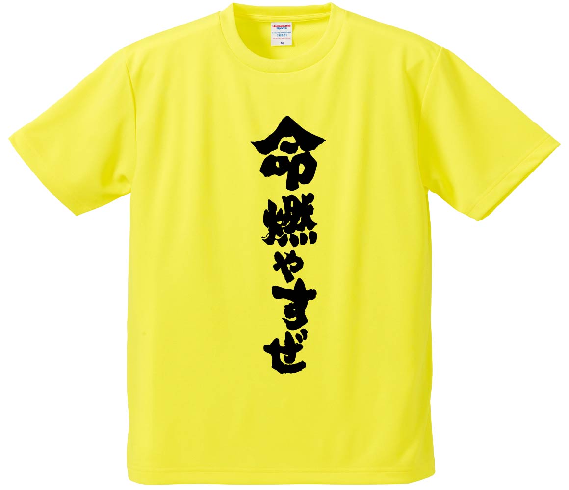 おもしろTシャツ 命燃やすぜ ギフト プレゼント 面白 メンズ 半袖 無地