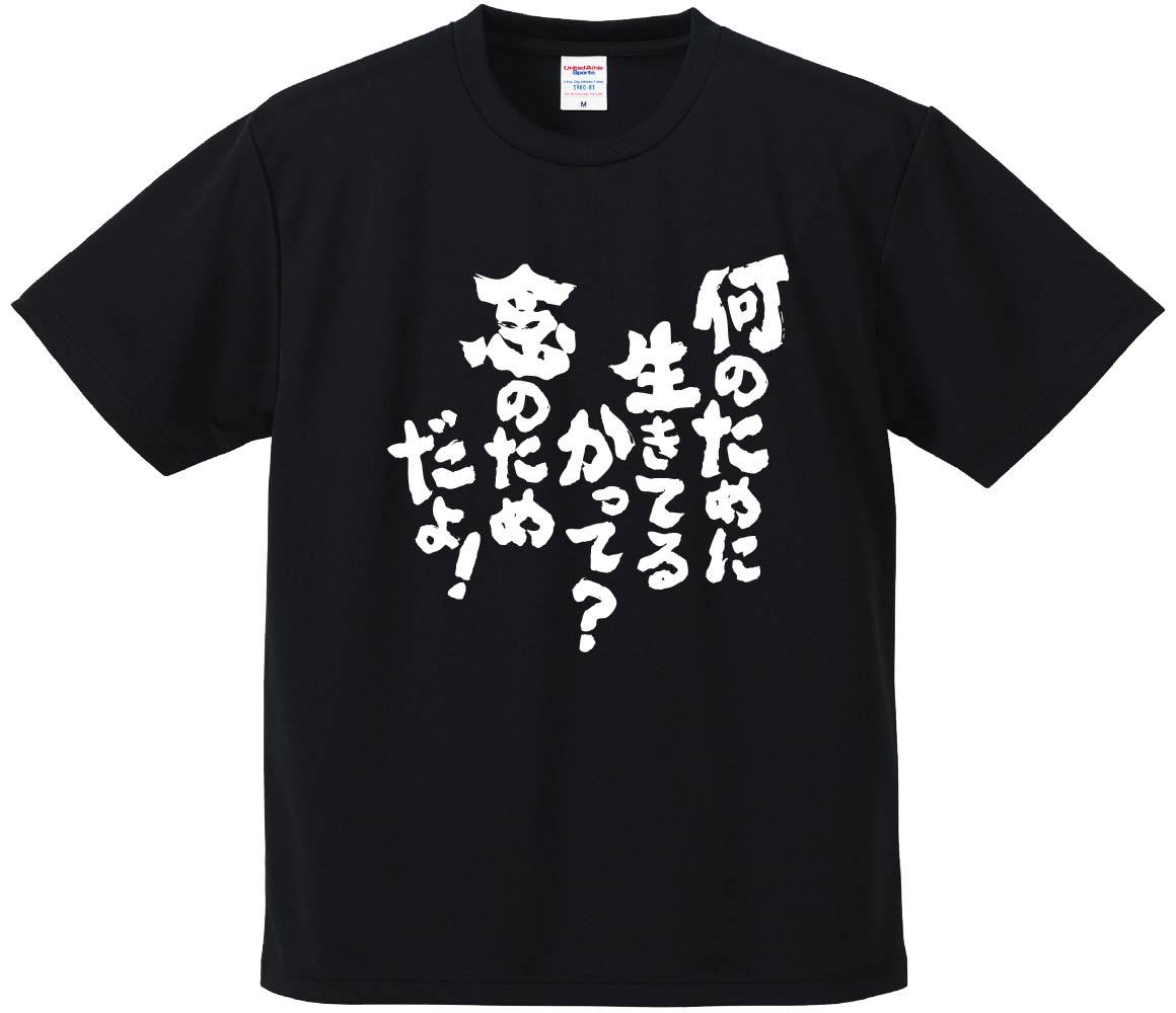 おもしろTシャツ 何のために生きてるかって？念のためだよ ギフト
