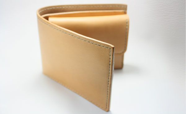 栃木レザー ハーフウォレット 折り財布 オーダーメイド お好みの革色糸  