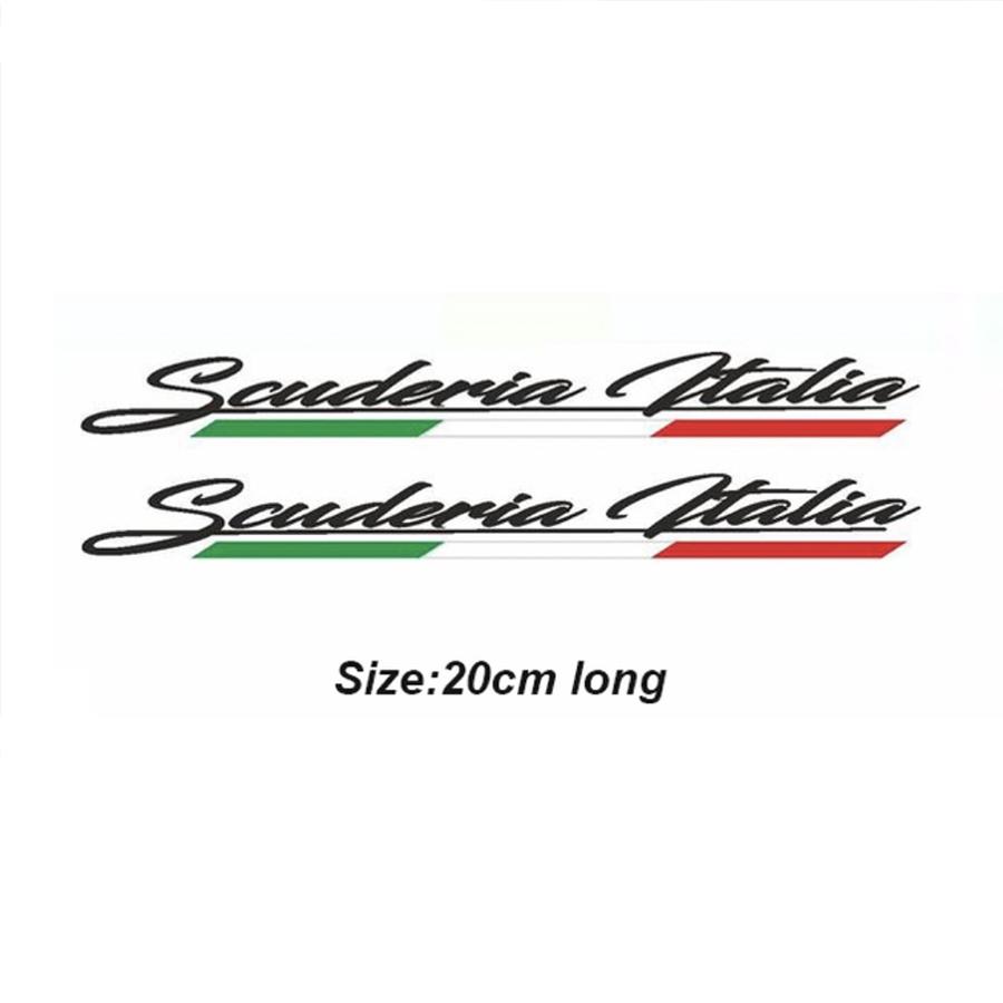 ステッカー 車 ロゴ スクーデリア イタリア Scuderia Italia 緑白赤 