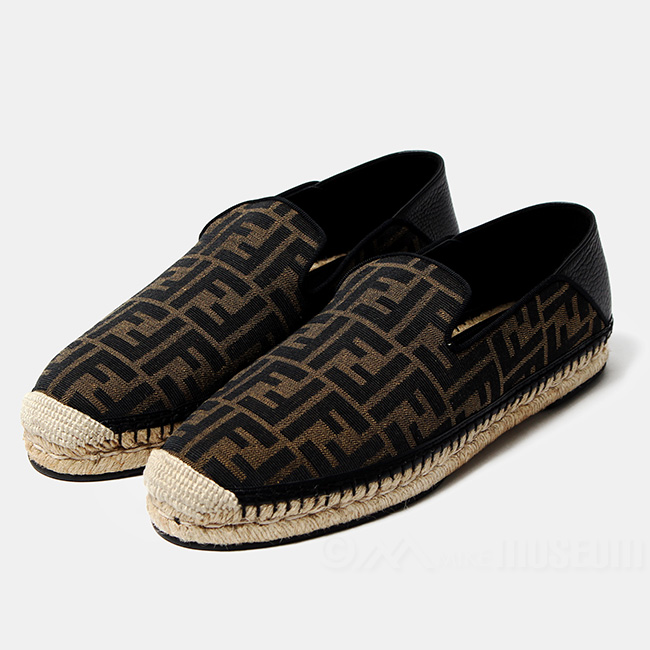 FENDI フェンディ メンズ Embroidered fabric espadrilles