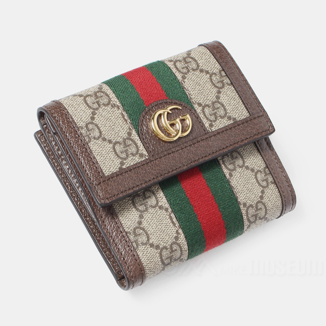 GUCCI グッチ 二つ折り財布 Ophidia GG french flap wallet オフィ