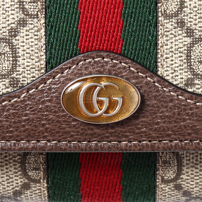 GUCCI グッチ 長財布 ショルダー Ophidia GG chain wallet オフィ 