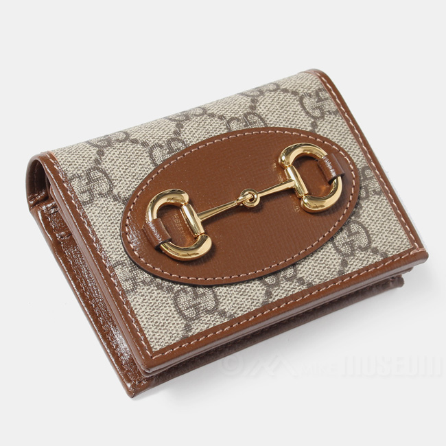 GUCCI グッチ 二つ折り財布 Gucci Horsebit 1955 card case wallet