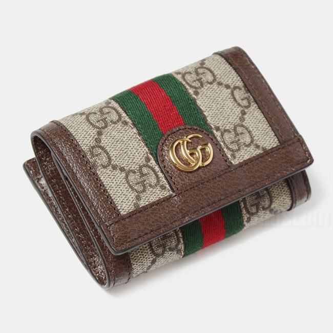 GUCCI グッチ レディース メンズ 財布 ロゴ 三つ折りミニ