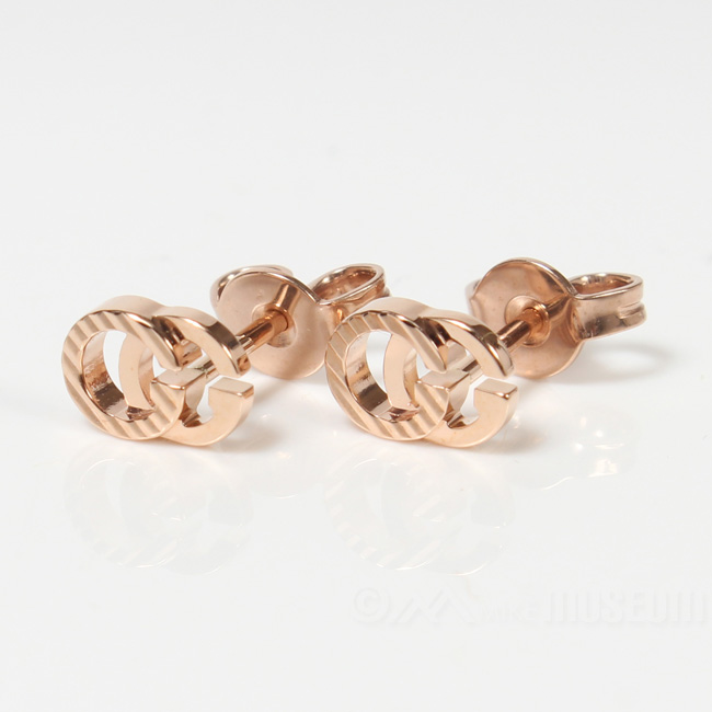 GUCCI グッチ レディース GGランニング 18K ピアス 18KT PINK GOLD