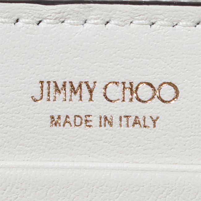 JIMMY CHOO ジミーチュウ レディース 財布 長財布 ホワイト スタッズ