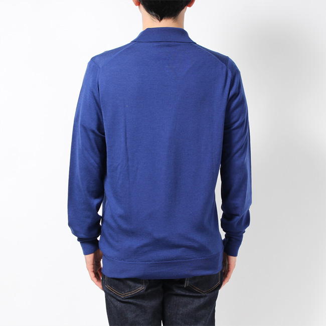 ジョンスメドレー JOHN SMEDLEY メンズ 長袖 ポロシャツ WOOL ニット