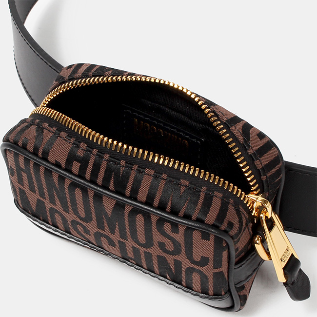 MOSCHINO モスキーノ ベルトバッグ ウエストポーチ POUCH DETAILED BELT BAG レディース B80088268 0322CP