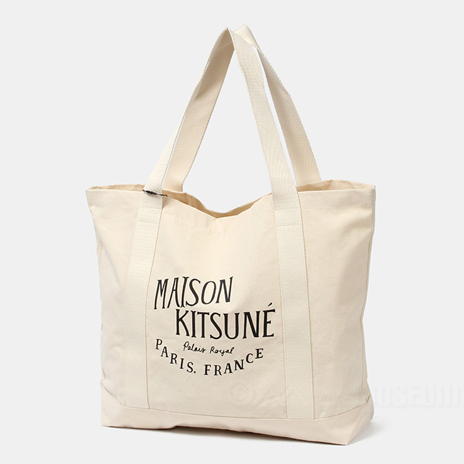 MAISON KITSUNE メゾンキツネ トート バッグ UPDATED PALAIS ROYAL SHOPPING BAG LW05102WW0008｜mike-museum｜02