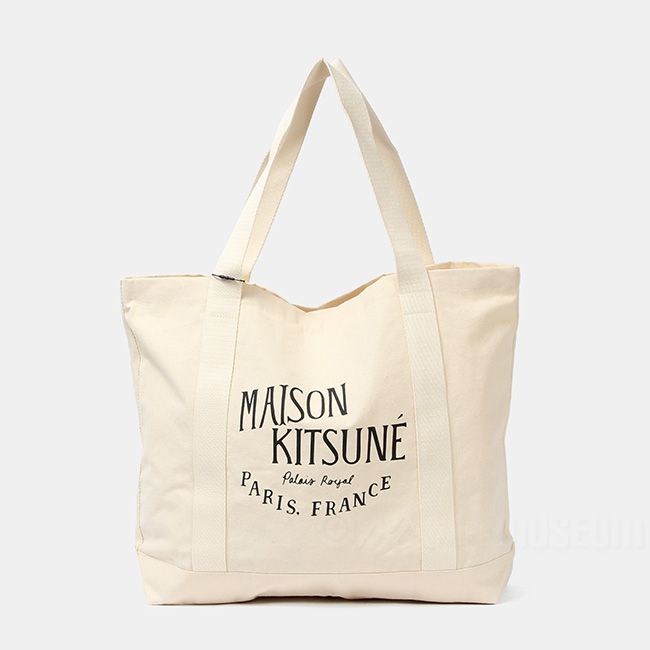 MAISON KITSUNE メゾンキツネ トート バッグ UPDATED PALAIS ROYAL SHOPPING BAG LW05102WW0008｜mike-museum｜03