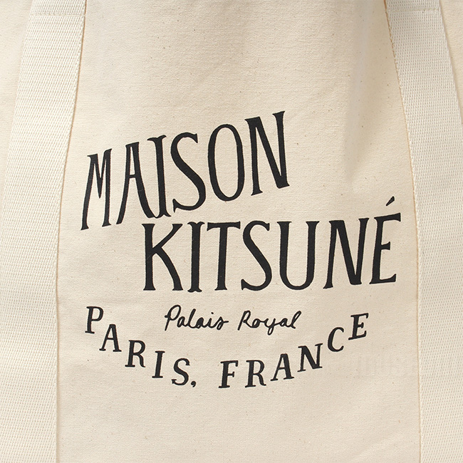 MAISON KITSUNE メゾンキツネ トート バッグ UPDATED PALAIS ROYAL SHOPPING BAG LW05102WW0008｜mike-museum｜06